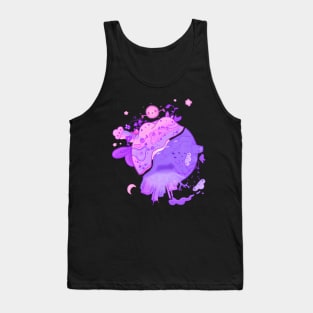 kawaii purple planet environment Tank Top